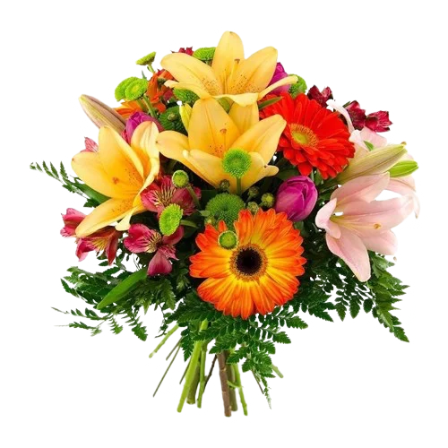 Bouquet de flores amarillas  — Agradecimientos. Arreglo floral de Flores Les Roses con envío a domicilio en Bogotá.