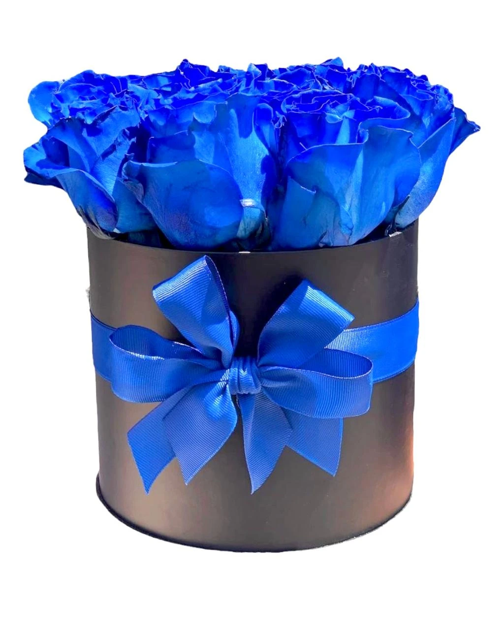 Caja De Rosas Azules X12 Und. Estuche de rosas para Amor y Amistad de Flores Les Roses, envío a domicilio.